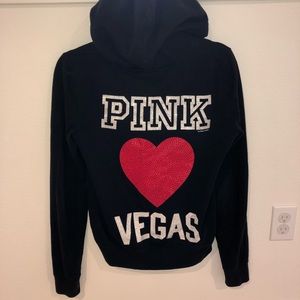 Victoria’s Secret Pink ❤️ Vegas zip up hoodie